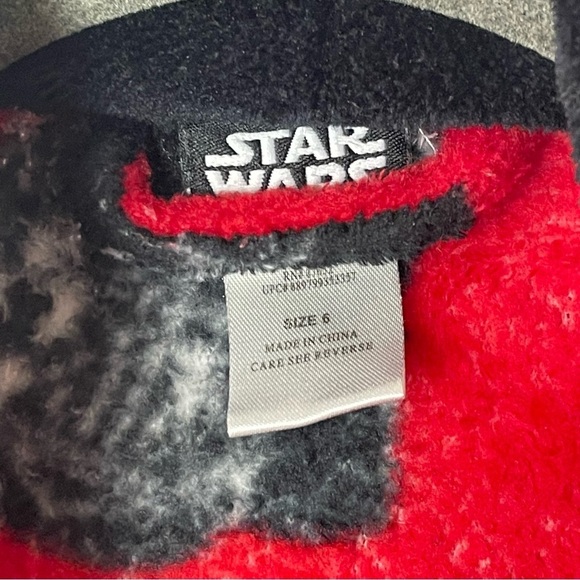 Star Wars Kids Fuzzy Robe Size 6 - Picture 5 of 5